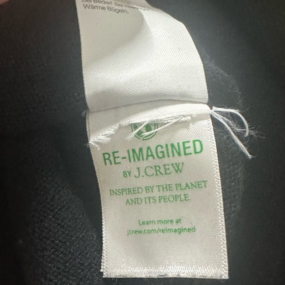 J. Crew cotton cashmere sweater Women’s size medium black - Picture 5 of 8